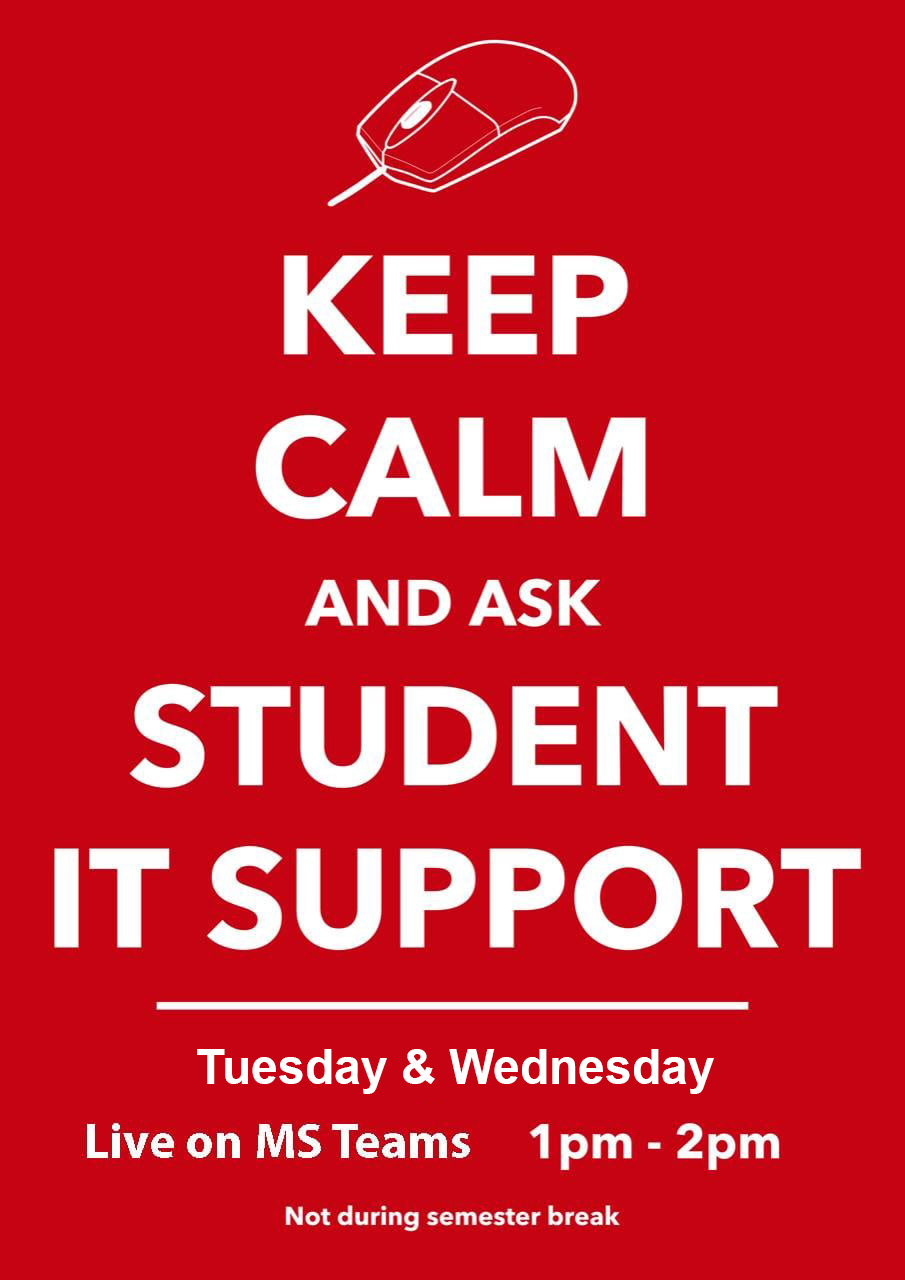 Student IT Support Poster 